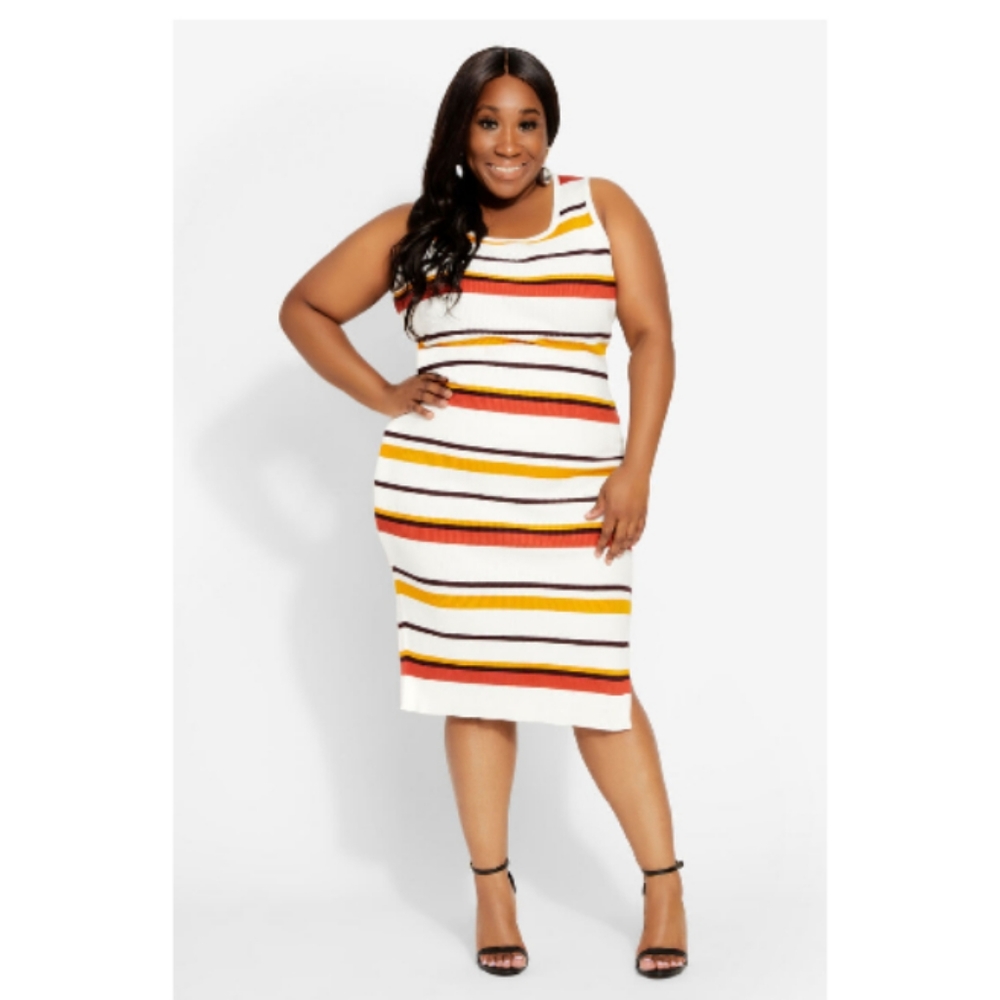 Tank striped dress